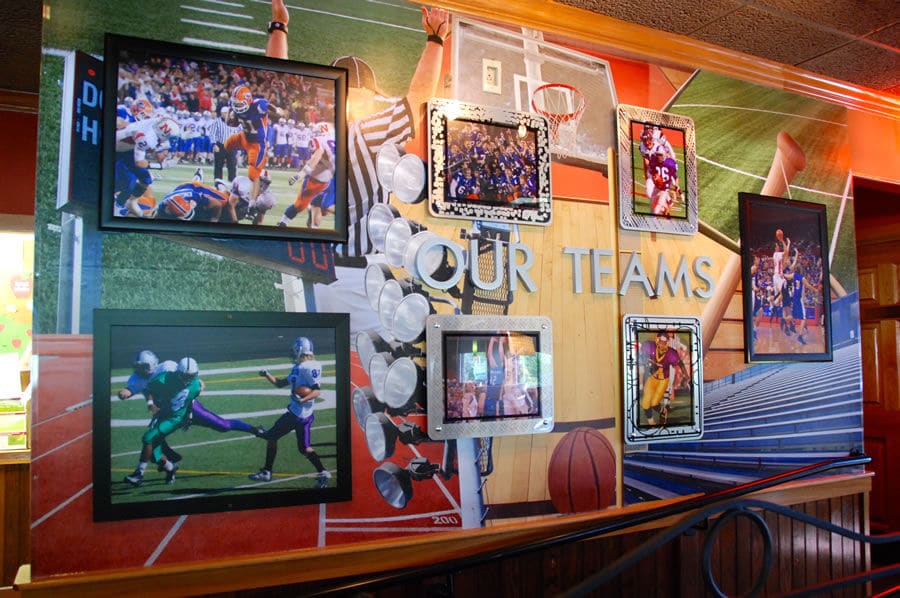 Catena Creations photos chosen for Applebee's decor in Bellevue.