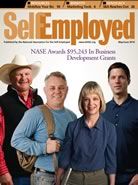 Theresa Cassiday on the cover of Self-Employed magazine