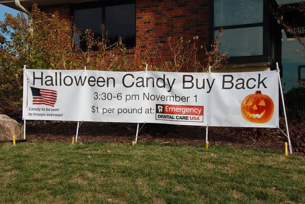 Halloween Candy Buy Back banner by Theresa Cassiday